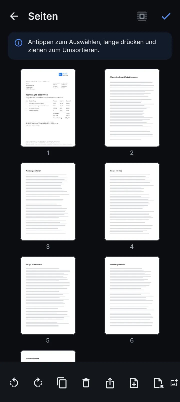 Pages