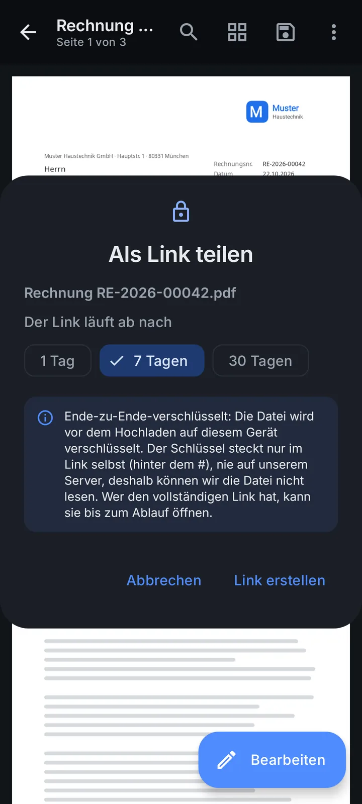Freigabelinks