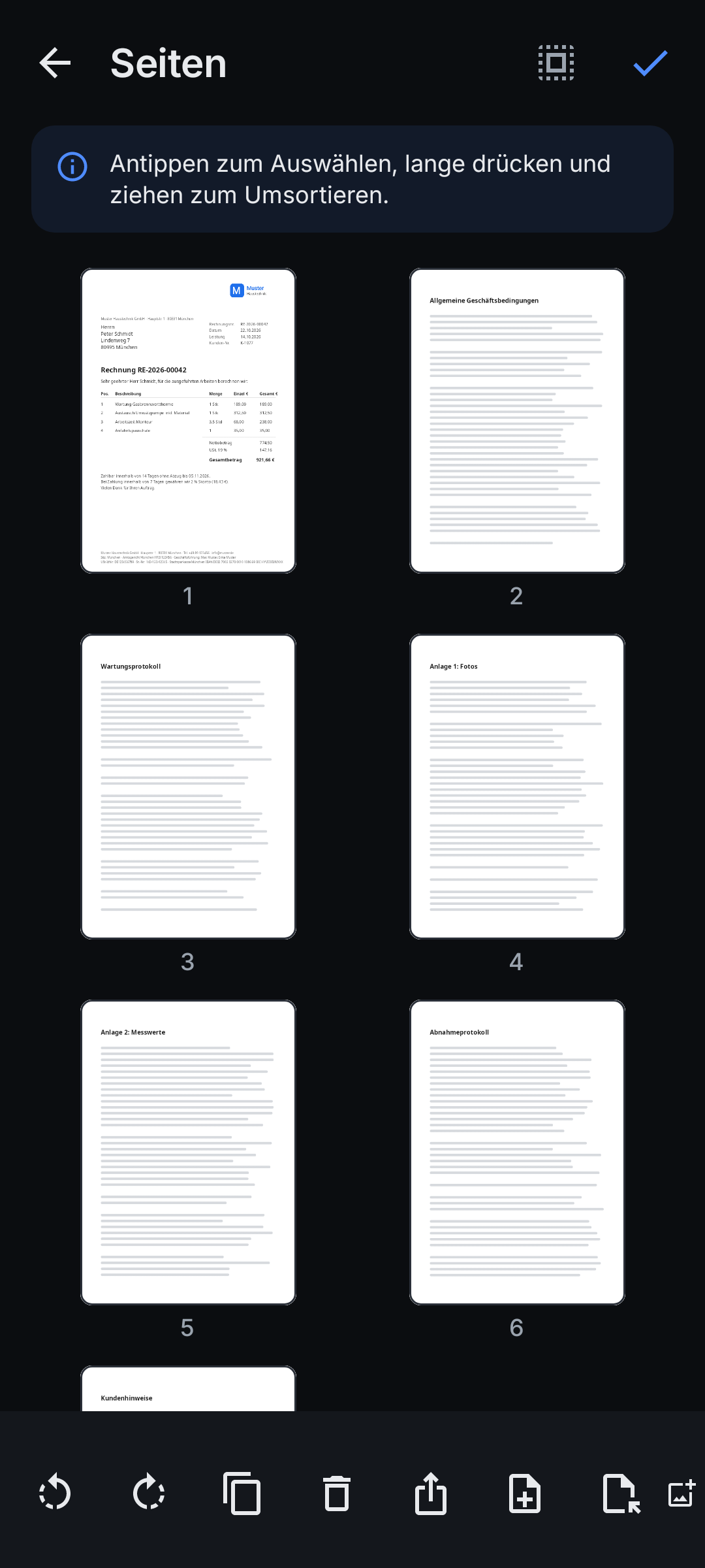 Pages